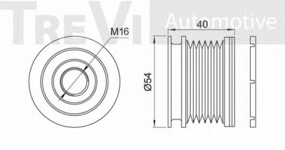 TREVI AUTOMOTIVE ap1077 -  Механизм свободного хода генератора